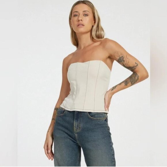 Motel Rocks Tops - Motel Rocks Kyana Corset Top